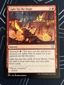 1x Light Up the Stage (131) Adventures in the Forgotten Realms LP MTG Magic x1 - Image 1