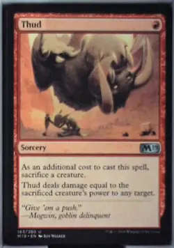 Thud - Core Set 2019: #163, Magic: The Gathering Nm R240 - Image 1