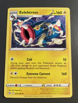 Pokemon TCG Eelektross Sword & Shield - Lost Origin 061/196 Regular Rare NM/M - Image 1