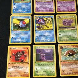 Pokemon Lot Of 20 1st Edition fossil cards NM - Mint Cloyster Sandslash Psyduck - Image 4