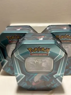 Lot Of 3 Sealed Pokemon TCG Triple Whammy Collector Tin Darkrai - Image 2