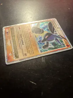 2007 POKEMON DIAMOND & PEARL BLACK STAR PROMO DP12 LUCARIO LV.X - Image 3