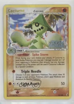 Cacturne Reverse Foil Pokemon EX Crystal Guardians #15 2006 - Image 1