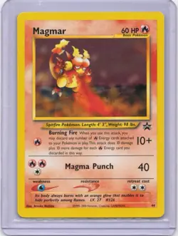 Pokemon Card - Magmar - Promo 44 - Wizards Black Star - 2000 - Image 1