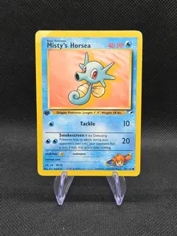 Misty's Horsea 86/132 2000 Gym Heroes 1st Edition Pokemon Common See Pic - Image 1