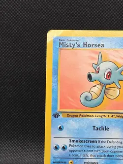 Misty's Horsea 86/132 2000 Gym Heroes 1st Edition Pokemon Common See Pic - Image 2