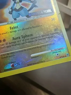 HP Lucario 6/130 - Burger King Stamped Reverse Holo - Pokemon Diamond & Pearl - Image 3
