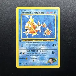 Pokemon TCG 1st Edition Giovanni's Magikarp Gym Challenge 73/132 Mint - Image 1