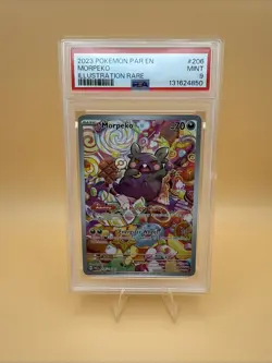 Pokemon TCG Morpeko Paradox Rift 206/182 Holo Illustration Rare Card Psa 9 - Image 1