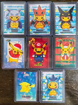 Pokemon Pikachu Card Set (16) - Database Peru - Rare Mario Pikachu, and more.... - Image 1