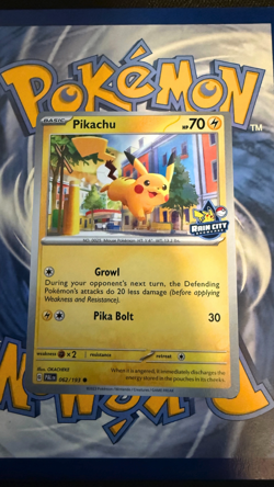 2023 Pokemon Rain City Showcase Pikachu #62/193 Promo - Image 2