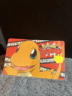 Pokemon snap Charmander blockbuster video nintendo chip card - Image 1