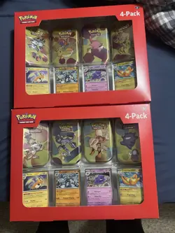 Pokemon TCG Scarlet & Violet 151 Mini Tin 4-Pack Lot 2 Sam’s Club Sealed - Image 1