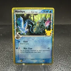 2021 Rare Promo Holo Pokemon Mimikyu SWSH136 Black Star Promo - Mint Condition - Image 1