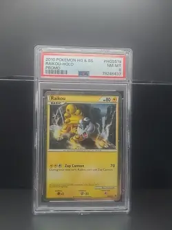 2010 Pokemon HG & SS Raikou Holo Promo Card PSA 8 NM-MT - Image 1
