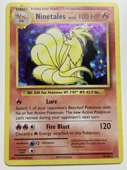 Ninetales 15/108 NM Pokemon XY Evolutions Holographic Foil 2016 Near Mint - Image 1
