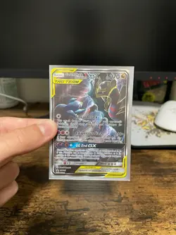 Pokemon TCG Garchomp & Giratina GX Full Art Holo Card Tag Team - Image 1