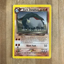 Dark Donphan - 3/105 - Holo Rare - Unlimited Edition HP, English Pokemon Neo - Image 1