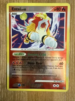 Entei 4/132 - Secret Wonders Reverse Holo Rare Pokemon TCG HP - Image 1