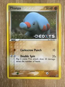 Phanpy 69/107 REVERSE HOLO Pokemon EX Deoxys NM 2005 TCG Era - Image 1