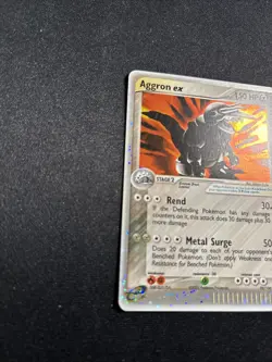 Pokemon TCG Aggron EX Sandstorm Holo Rare Card 95/100 LP - - Image 3