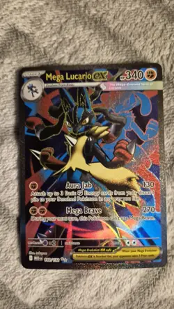 Pokemon Mega Evolution Mega Lucario EX Ultra Rare Mint Condition Pack Fresh - Image 4