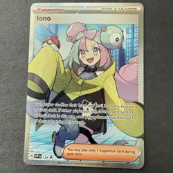 Iono 124/- • Full Art Trainer • SVP Promo • Pokemon TCG Near Mint - Image 1