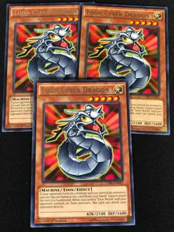 Yugioh Toon Cyber Dragon CORE-EN043 1ST Rare x3 (NM) - Image 1