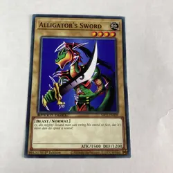 Yugioh Alligators Sword SBC1-ENB08 1st Edition Speed Duel Streets of Battle City - Image 1