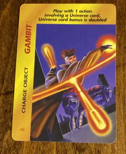 1995 MARVEL OVERPOWER COLLECTABLE CARD GAME “GAMBIT” 7 cards - Image 3