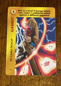 1995 MARVEL OVERPOWER COLLECTABLE CARD GAME “GAMBIT” 7 cards - Image 4