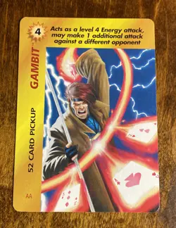 1995 MARVEL OVERPOWER COLLECTABLE CARD GAME “GAMBIT” 7 cards - Image 5