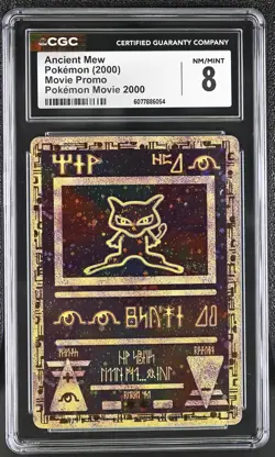 CGC 8 Ancient Mew 2000 Movie Promo Reverse Holo Pokemon Card - Image 1