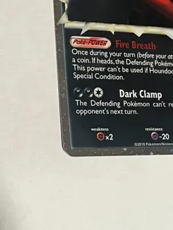 Houndoom (Prime) 82/90 Undaunted Holo LP/MP Pokemon card - Image 3