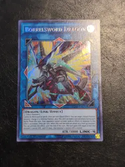Yu-Gi-Oh! SECRET RARE CARD BORRELSWORD DRAGON BLHR-EN071 1ST NM - Image 1