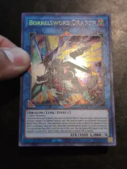 Yu-Gi-Oh! SECRET RARE CARD BORRELSWORD DRAGON BLHR-EN071 1ST NM - Image 2