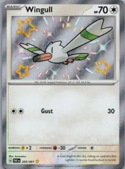 Pokemon Card Wingull 203/091 Paldean Fates - Near Mint - Image 1