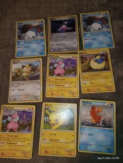 Lot of 9 Pokemon Cards With No Symbols! 2007/2011 From Boostler Packs Pikachu! 7 - Image 1