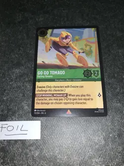 Disney Lorcana Go Go Tomago Darting Dynamo Azurite Sea Card 73/204 Cold Foil NM - Image 1