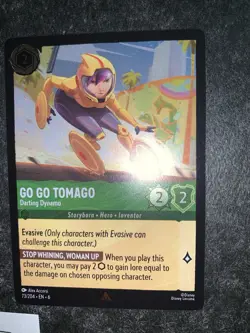Disney Lorcana Go Go Tomago Darting Dynamo Azurite Sea Card 73/204 Cold Foil NM - Image 2