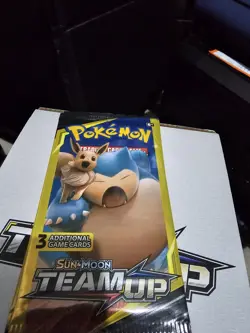 Pokemon TEAM UP Booster Pack Sealed Lot! 3 Packs / 3 Cards Each - Image 2