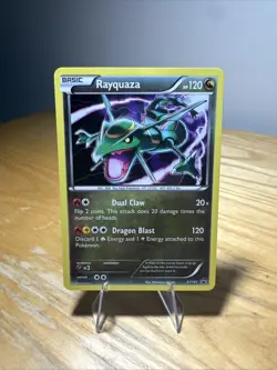 Pokemon TCG Rayquaza Black Star Holo Promo Card XY141 - Image 1