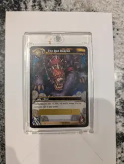 World of Warcraft TCG the Red Bearon Unscratched Card Big Battle Bear - Image 1