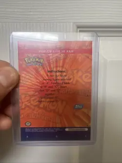Ash #1 Pokemon 2000 Topps TV Pop-up Pokemon Card - Image 2