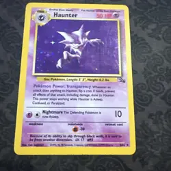 Haunter - 6/62 - Pokemon Fossil Unlimited Holo Rare Card WOTC - Image 1