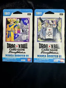 4x Dragon Ball Super Card Game Fusion World Manga Booster 01 Sealed Full Art Set - Image 5