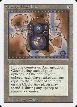 2x Armageddon Clock Revised Edition MP MTG - Image 1