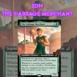 EDH - The Cabbage Merchant, Food Tokens, MTG Commander Deck, ATLA, Bracket 2 - Image 1