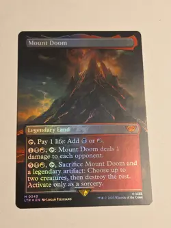 Mount Doom (Borderless) Universes Beyond: the Lord of the Rings: Tales of Middle-Earth Foil for sale online - Image 1