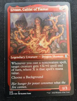 Livaan, Cultist Of Tiamat - Etched Foil - CLB - NM Unplayed - EN - 508 - Image 1
